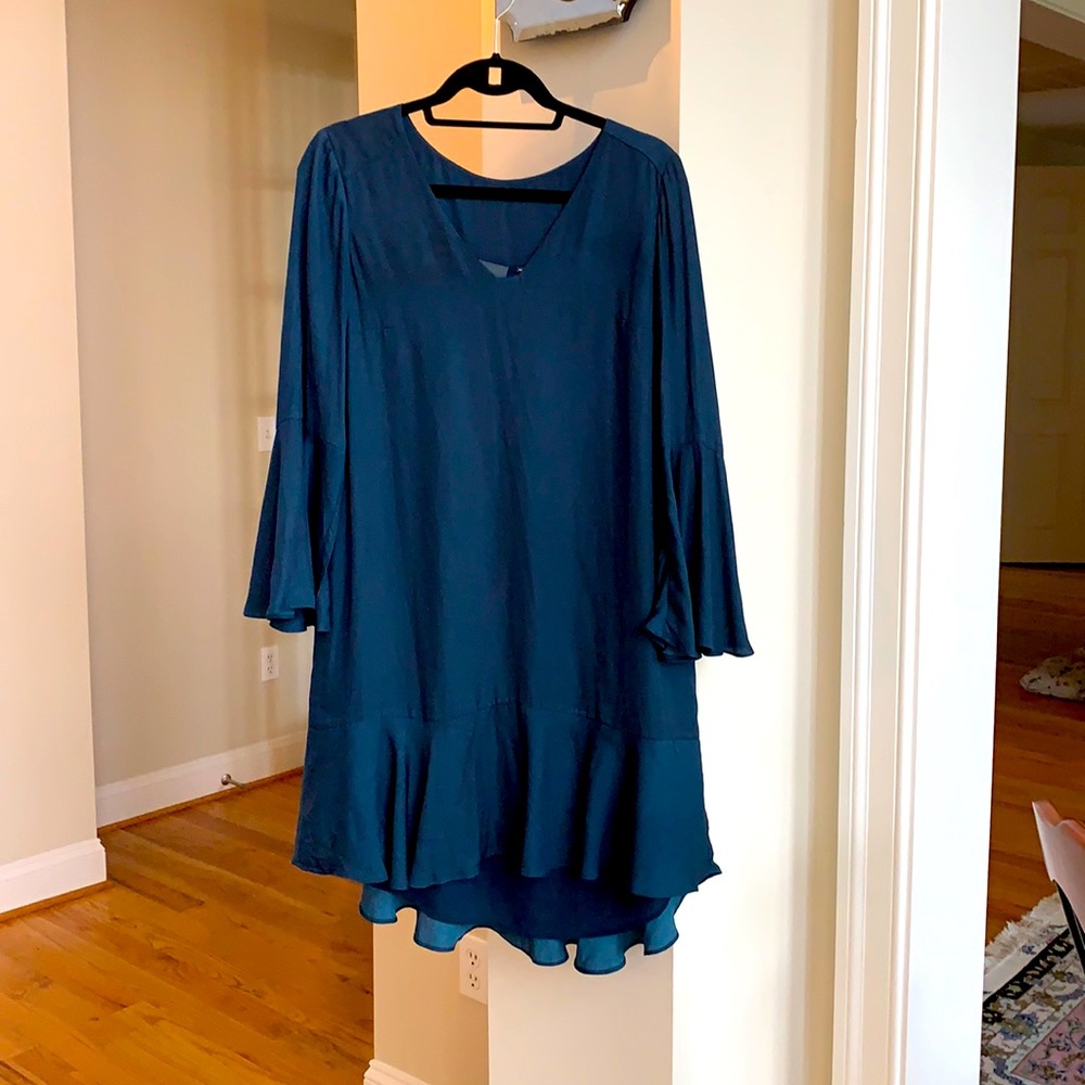 Mid length navy blue Maeve dress